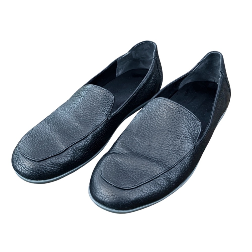Vionic Elora Slip On Loafers Womens 9 Black Leather Orthopedic Comfort Shoes